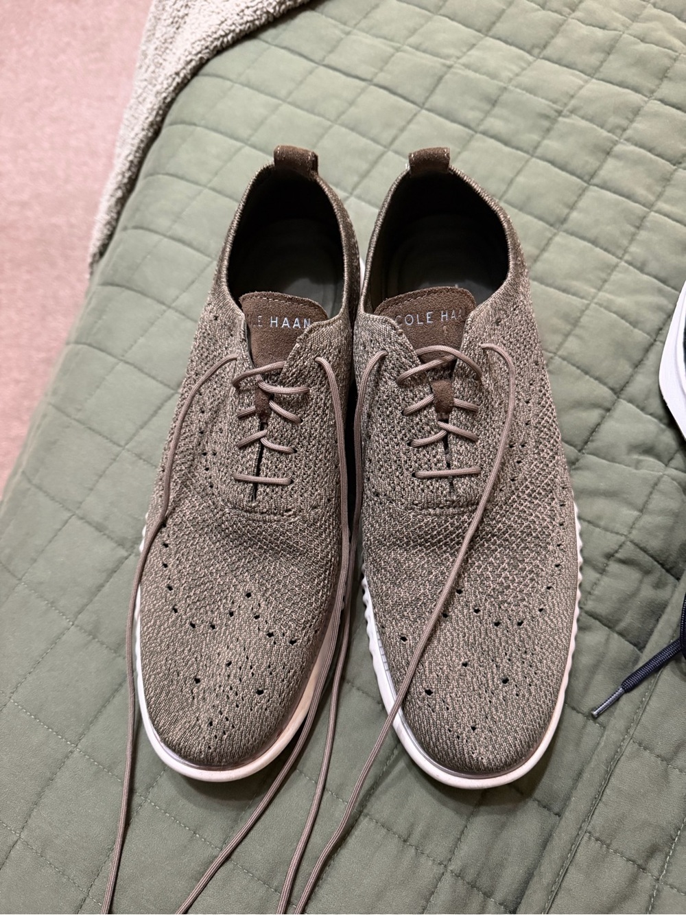 Cole Haan Men's green Knit Oxford Sneakers